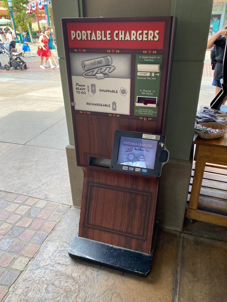 Portable Phone Charger Fuel Rod Disneyland California Adventure - Market Kiosk