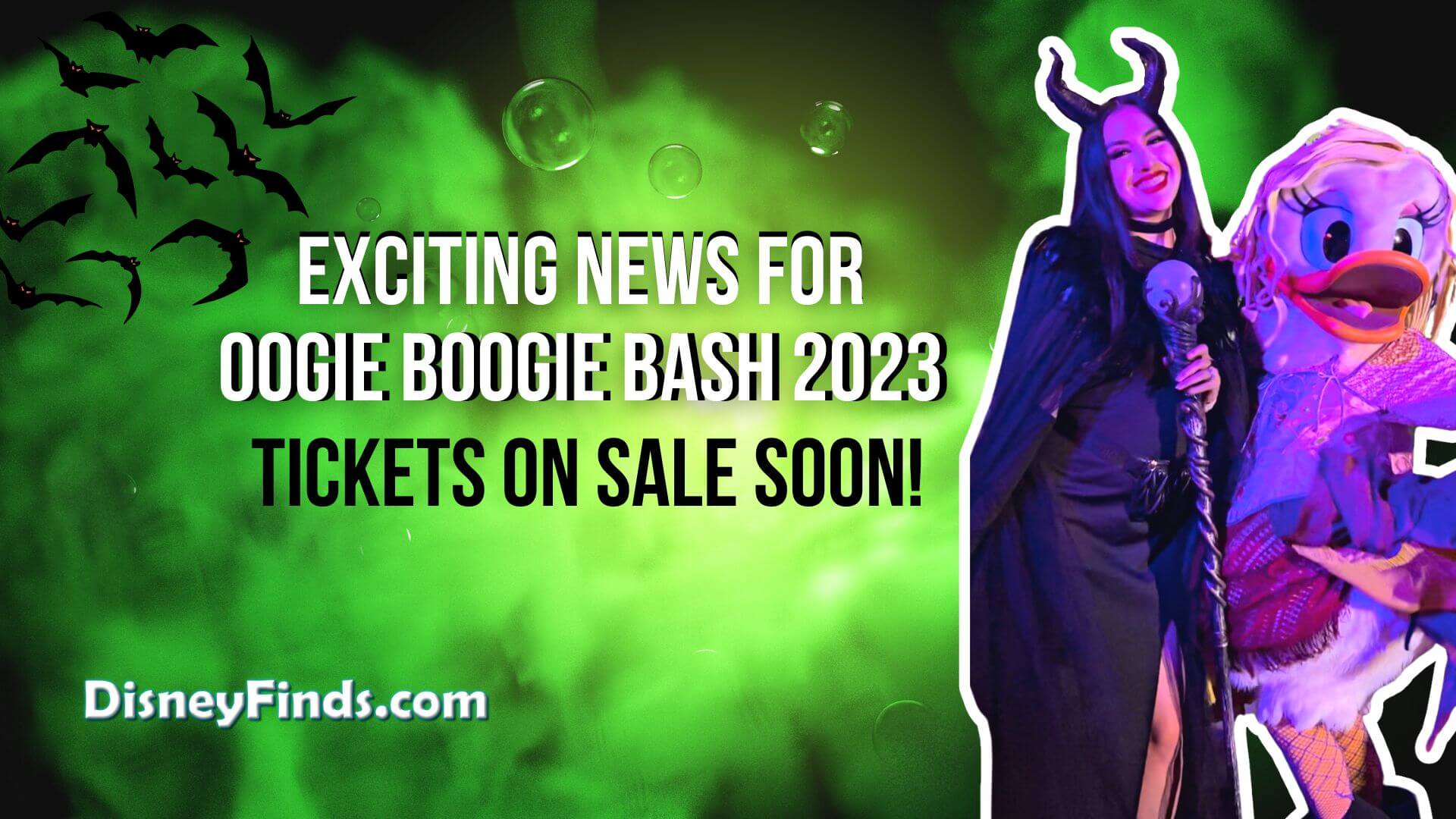 Exciting News for Disney Fans Oogie Boogie Bash Tickets for 2023 on
